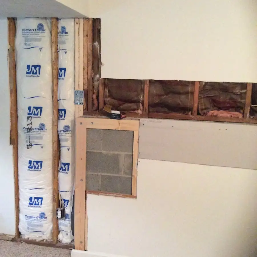 Wall insulation replacement during Structural Drying in Maple Heights